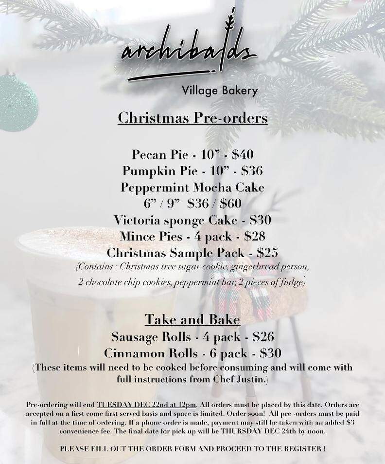 Archibalds Village Bakery - Fort Lauderdale, FL menu_pic