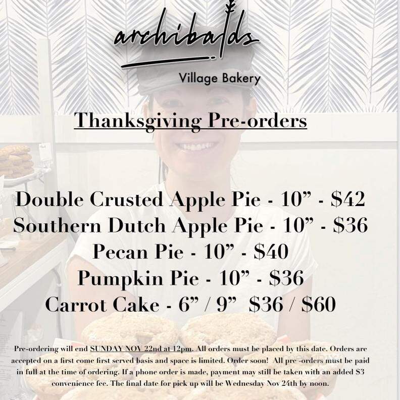 Archibalds Village Bakery - Fort Lauderdale, FL menu_pic