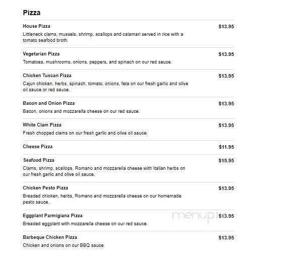 Elizabeth's Bar & Restaurant - East Windsor, CT menu_pic