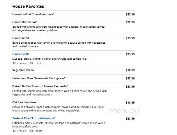 Elizabeth's Bar & Restaurant - East Windsor, CT menu_pic