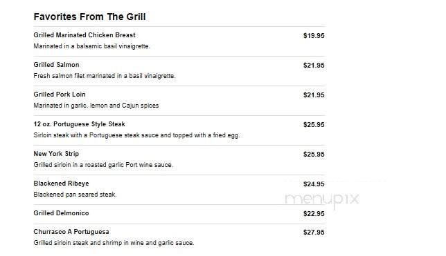 Elizabeth's Bar & Restaurant - East Windsor, CT menu_pic