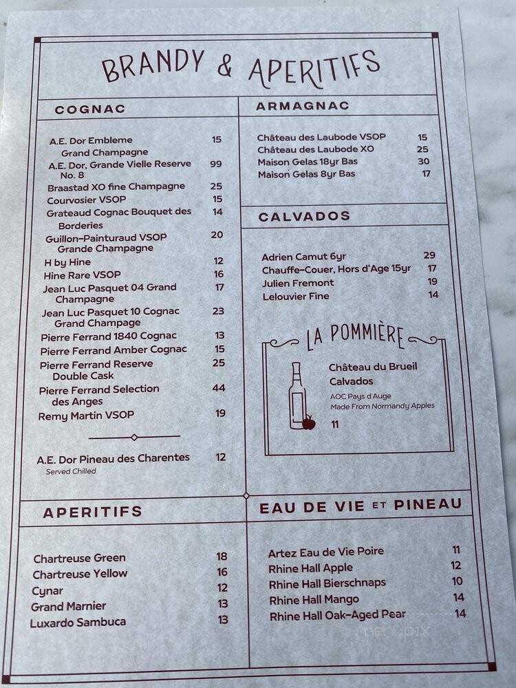 Pomeroy - Winnetka, IL menu_pic