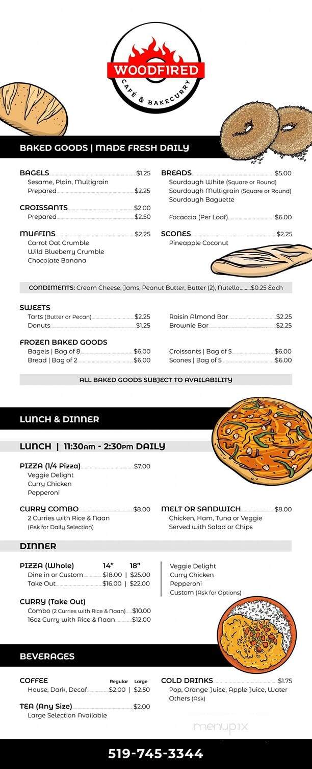 Woodfire Bagels - Kitchener, ON menu_pic