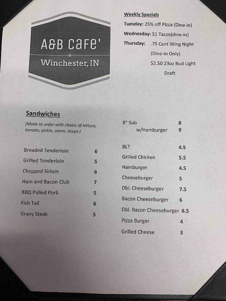 A & B Cafe - Winchester, IN
