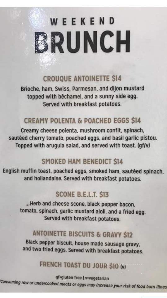 Antoinette Baking Co - Tulsa, OK menu_pic