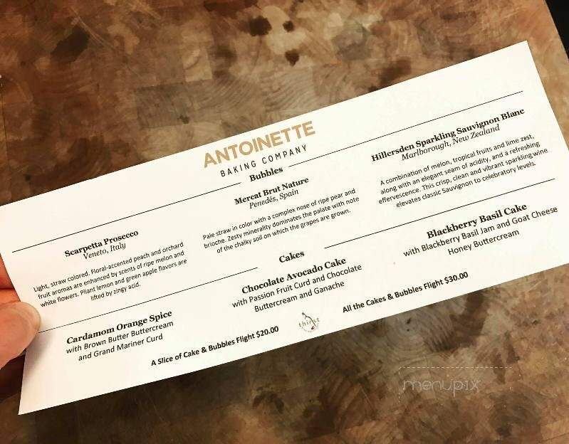 Antoinette Baking Co - Tulsa, OK menu_pic