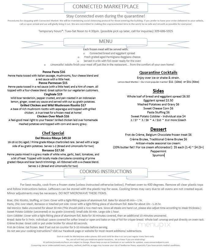 Connected - Peoria, IL menu_pic