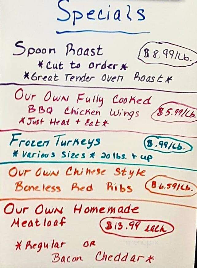 Ed Stearns Dressed Meats - Charlton, MA menu_pic