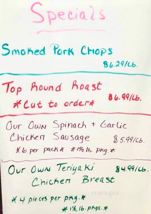 Ed Stearns Dressed Meats - Charlton, MA menu_pic