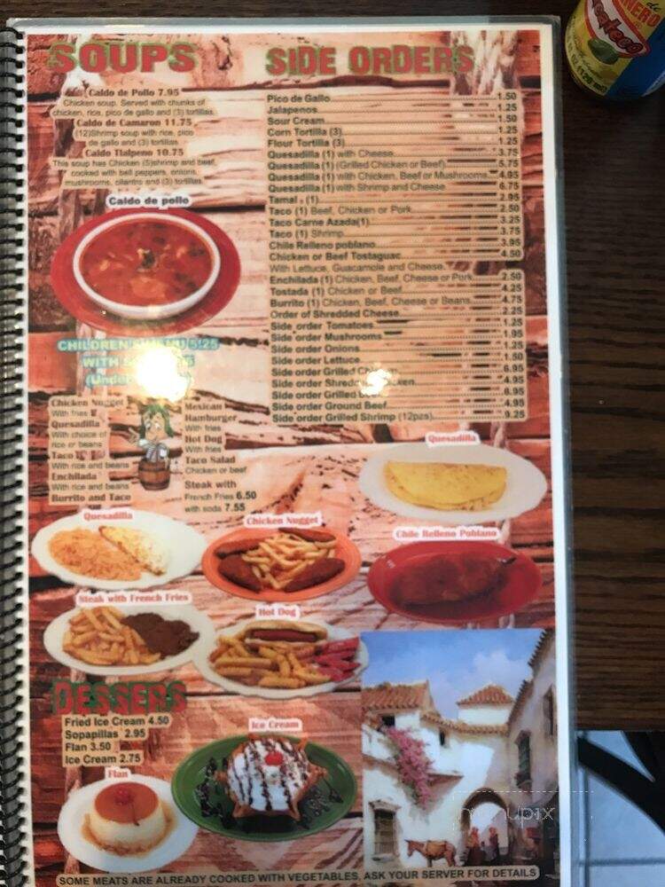 El Rancho Nuevo - Weldon Spring, MO menu_pic