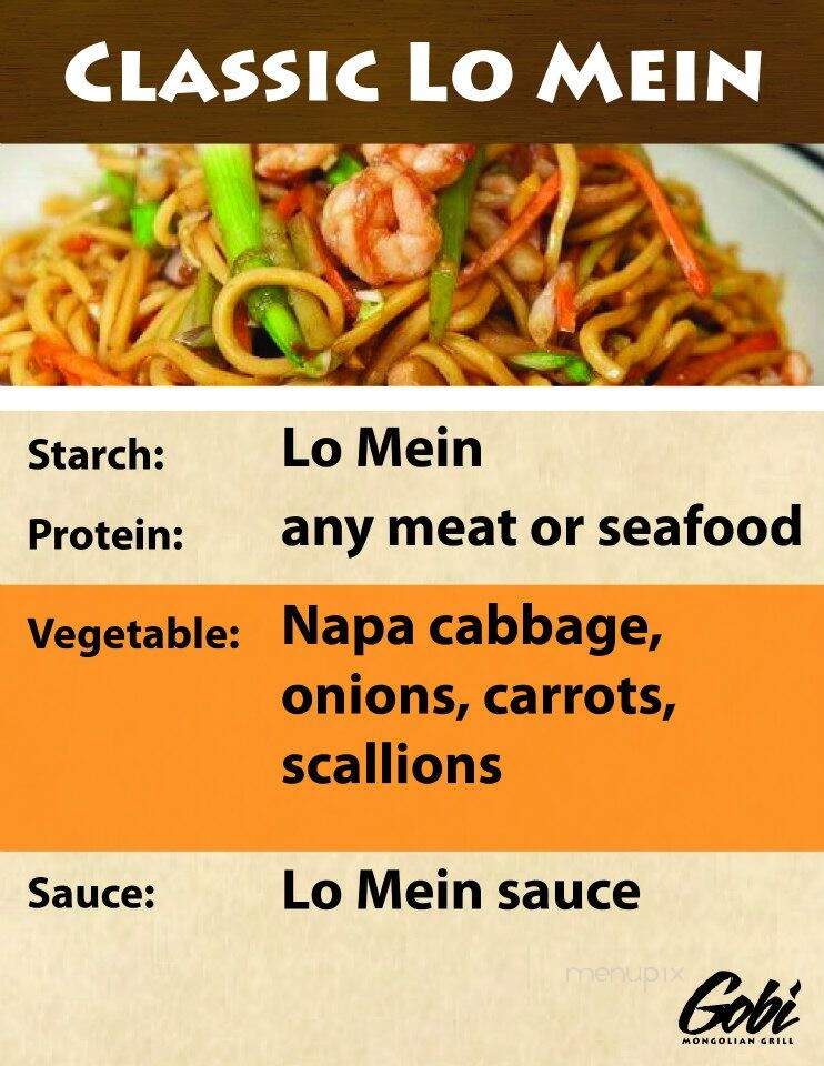 Gobi Mongolian Grill - Southington, CT menu_pic