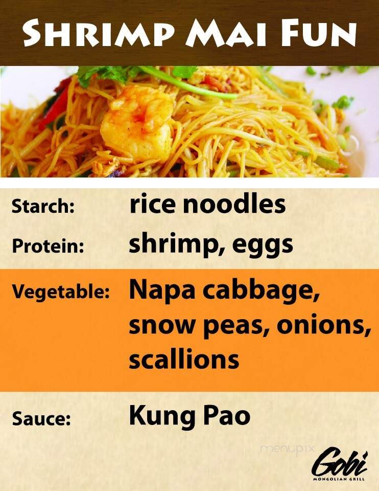 Gobi Mongolian Grill - Southington, CT menu_pic