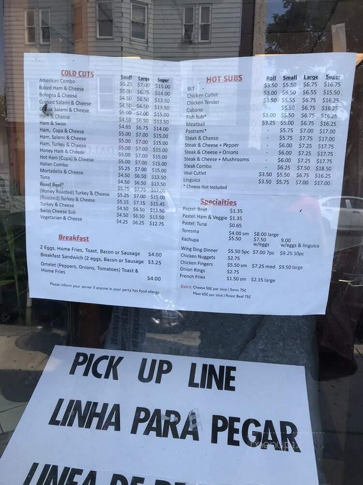 Ideal Sub Shop - Roxbury, MA menu_pic
