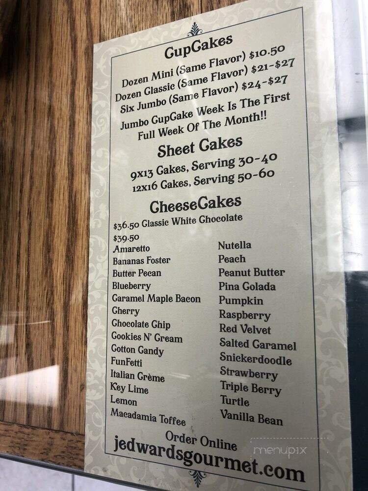 J. Edwards Fine Chocolates - Kokomo, IN menu_pic