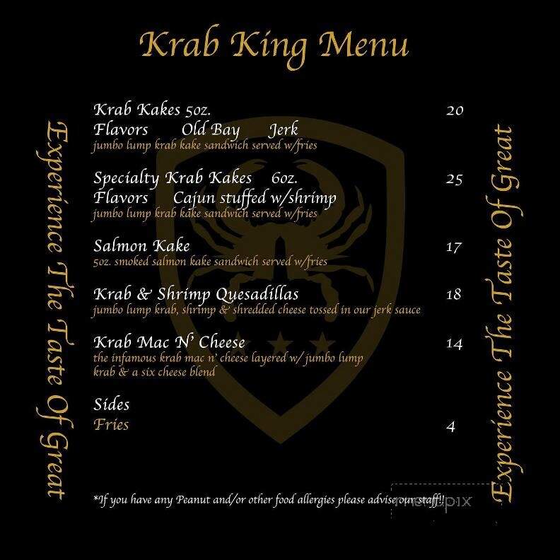 Krab King - Upper Marlboro, MD menu_pic