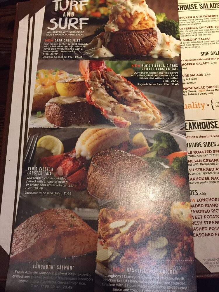 Longhorn Steakhouse - Elizabethtown, KY menu_pic