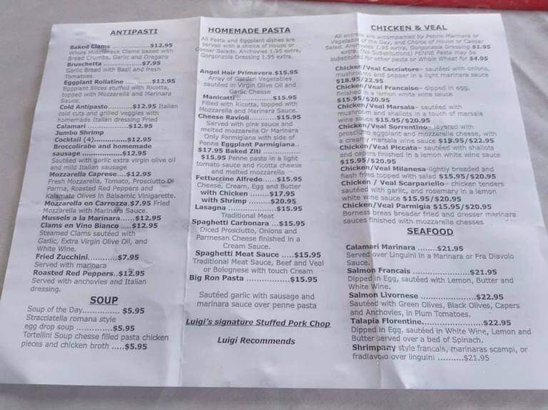 Luigi's Famous Pizza & Pasta - Lake Alfred, FL menu_pic