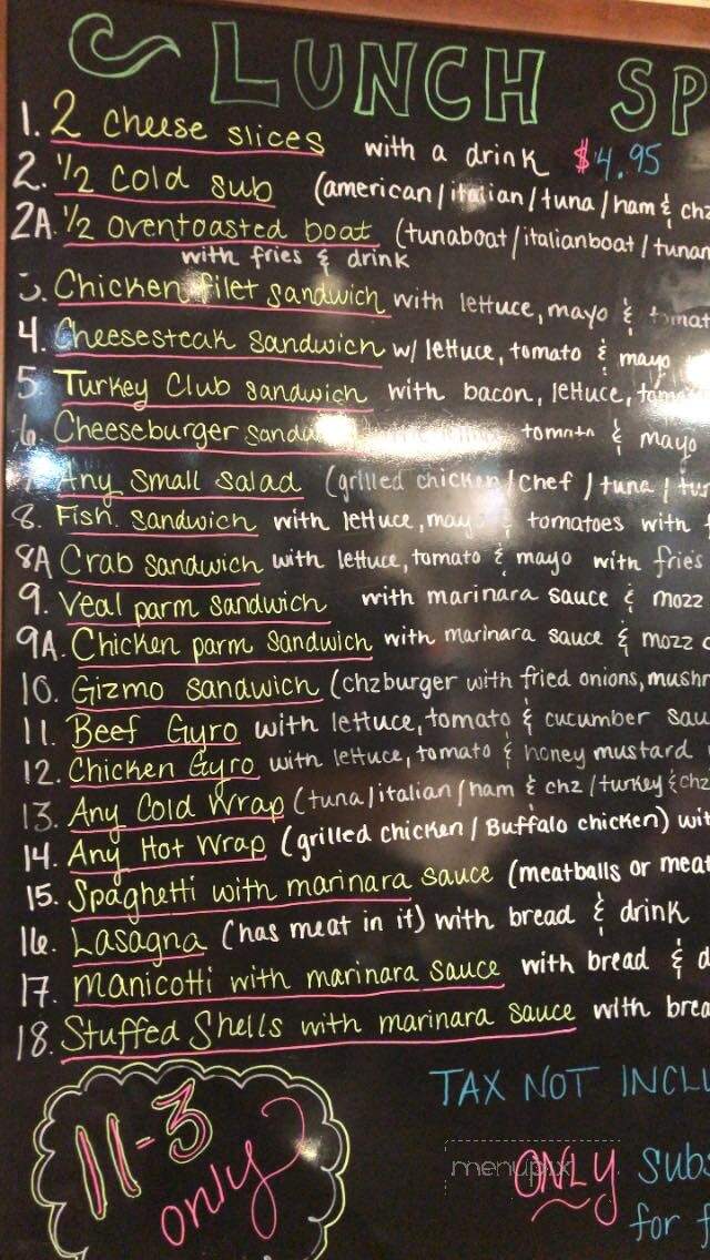 Mamma's Pizza - Loganville, PA menu_pic