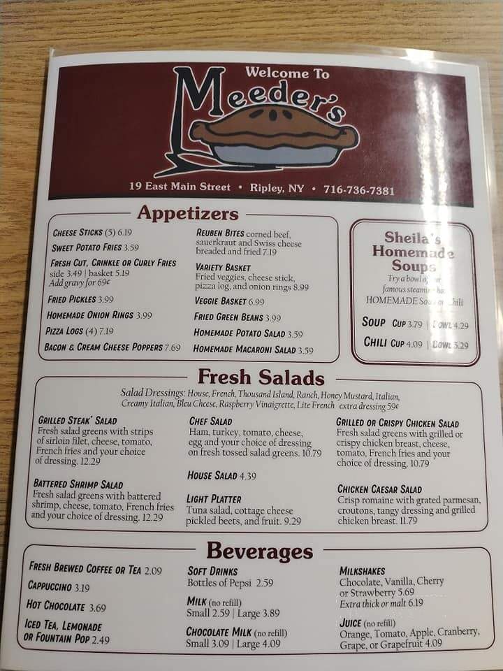 Meeder's Restaurant - Ripley, NY