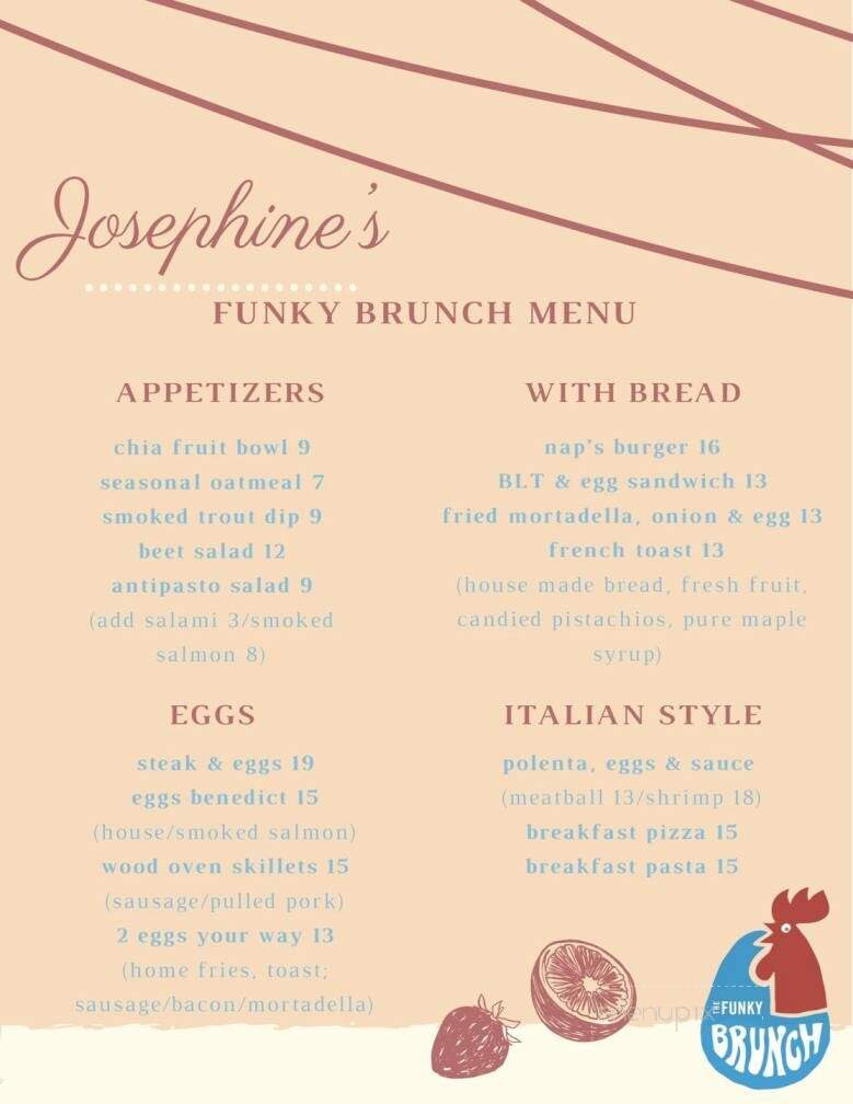 Nap's Cucina Mia - Indiana, PA menu_pic