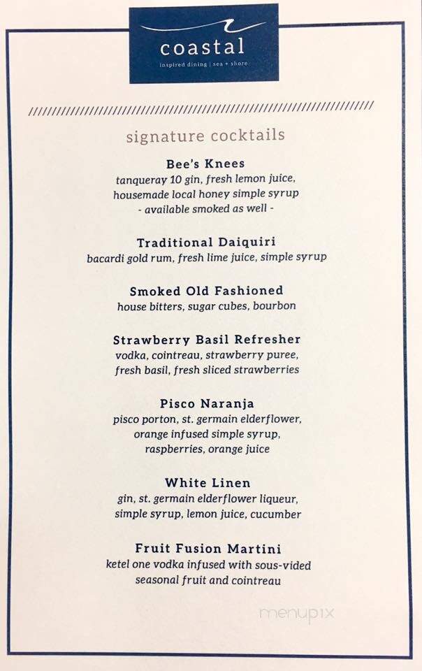 Portofino Island Resort - Pensacola Beach, FL menu_pic