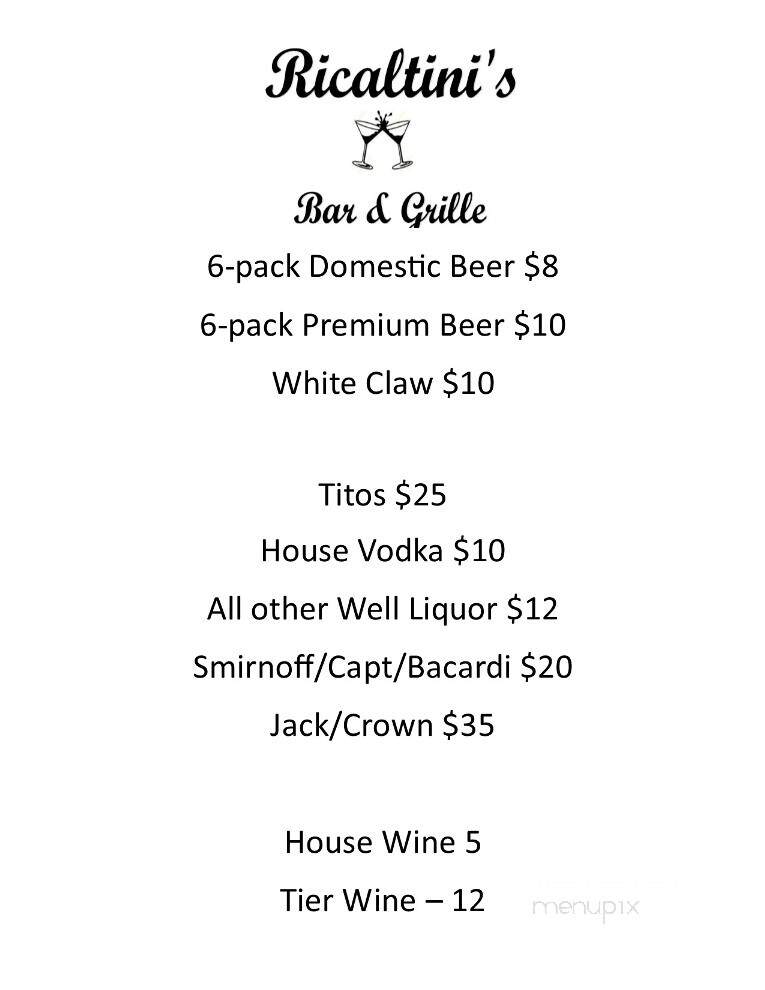 Ricaltini's - Englewood, FL menu_pic