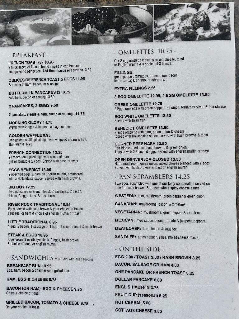River Rock Grill - Drayton Valley, AB menu_pic