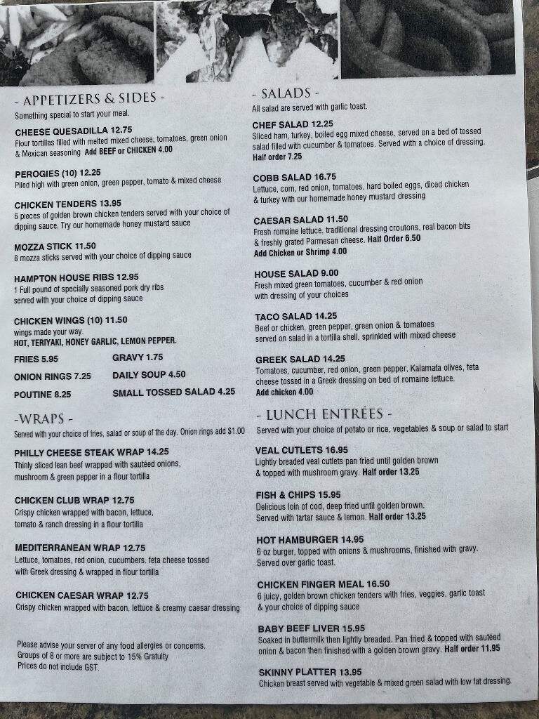 River Rock Grill - Drayton Valley, AB menu_pic