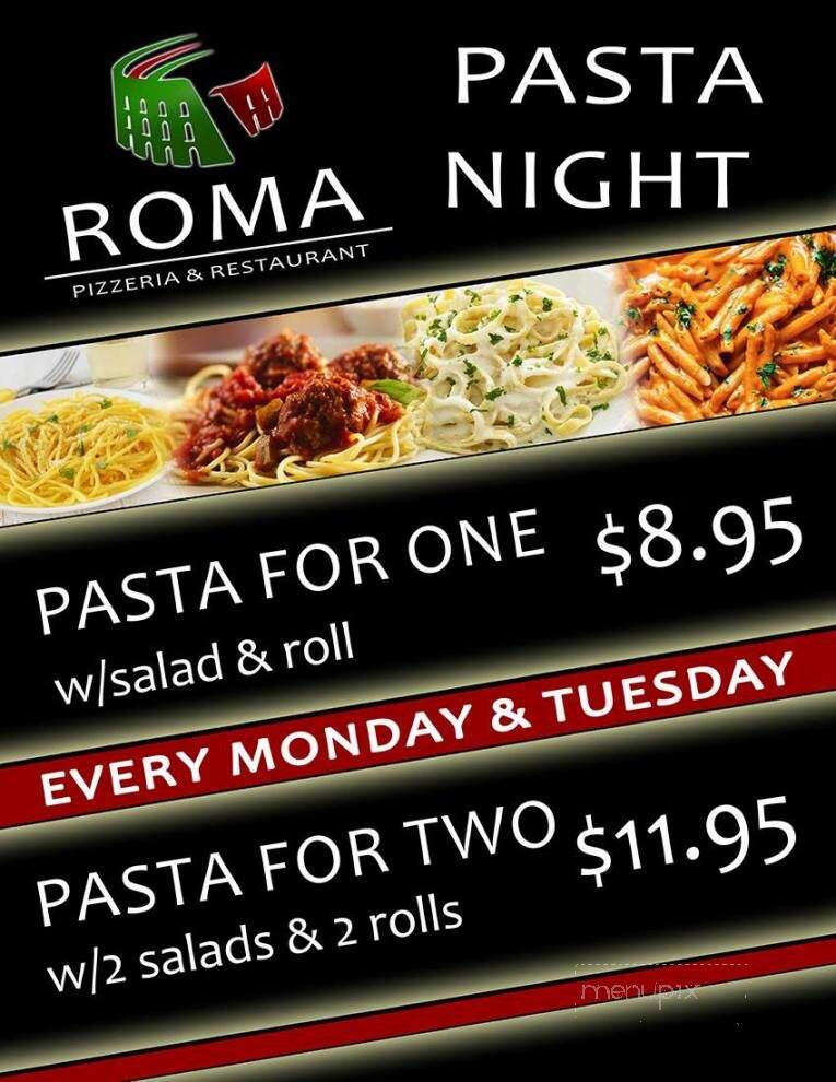 Roma Pizzeria - Oxford, NY menu_pic