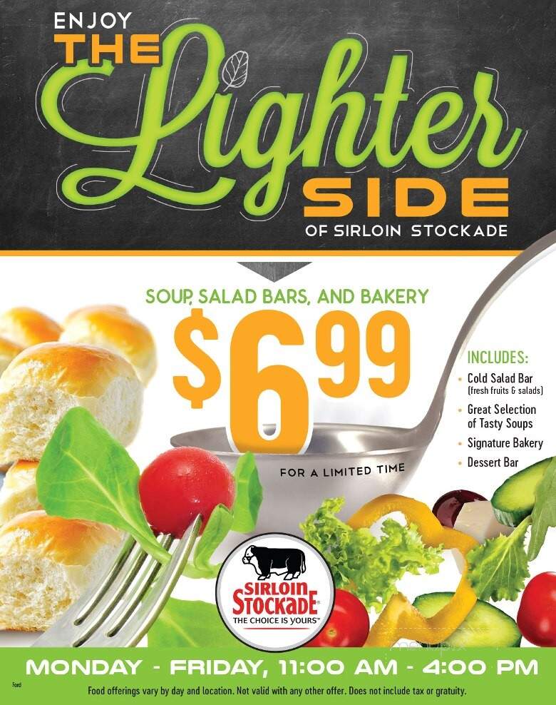 Sirloin Stockade - Taylor, TX menu_pic