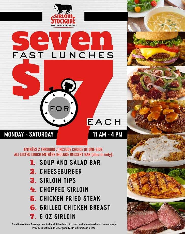 Sirloin Stockade - Taylor, TX menu_pic