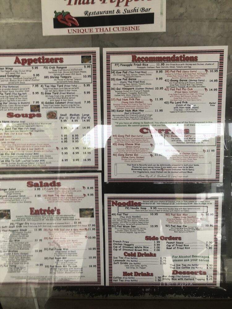 Thai Peppers - Southport, NC menu_pic
