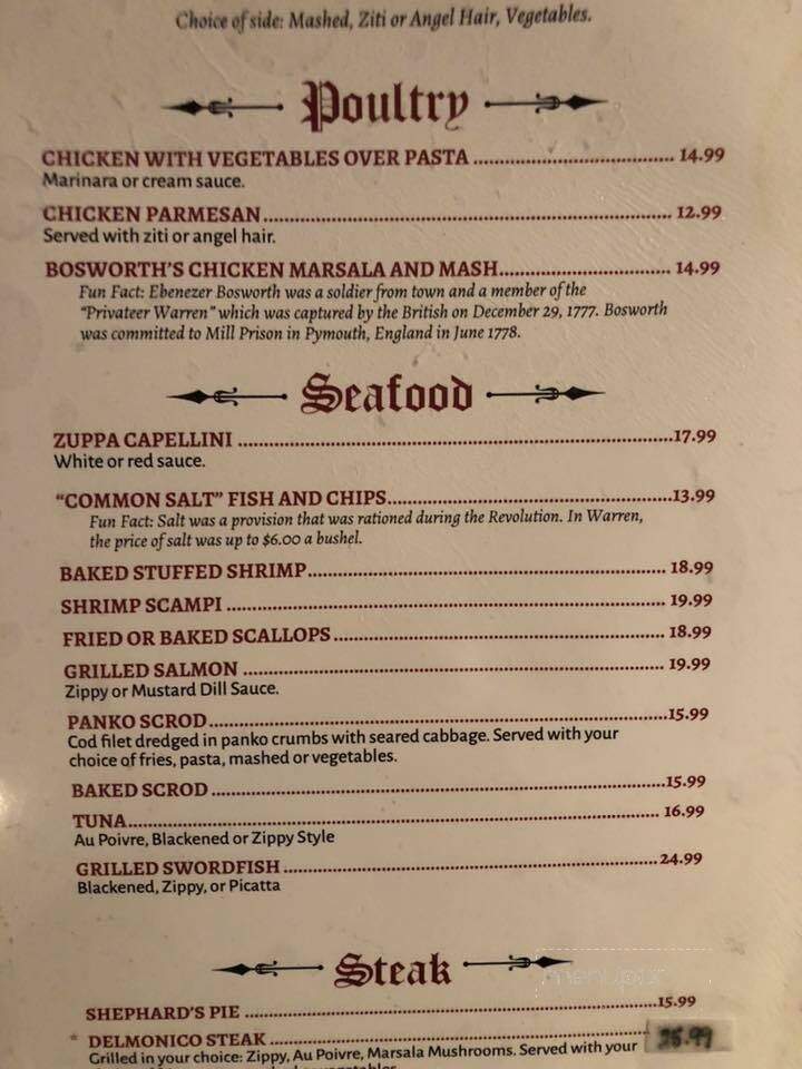 Admiral Pub - Warren, RI menu_pic