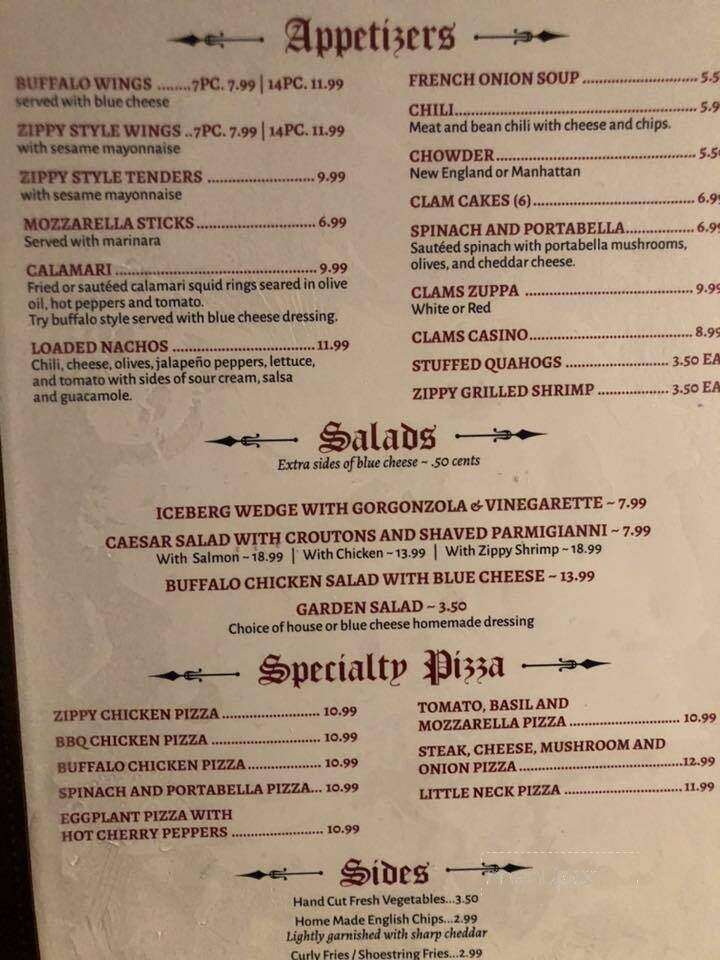 Admiral Pub - Warren, RI menu_pic