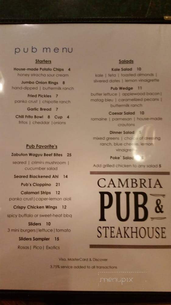 The Cambria Pub and Steakhouse - Cambria, CA