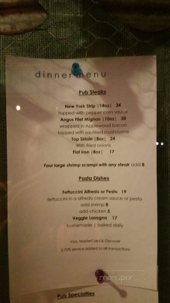 The Cambria Pub and Steakhouse - Cambria, CA menu_pic