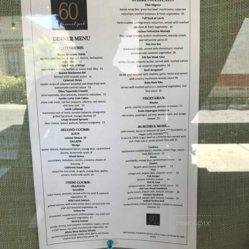 The Cambria Pub and Steakhouse - Cambria, CA menu_pic