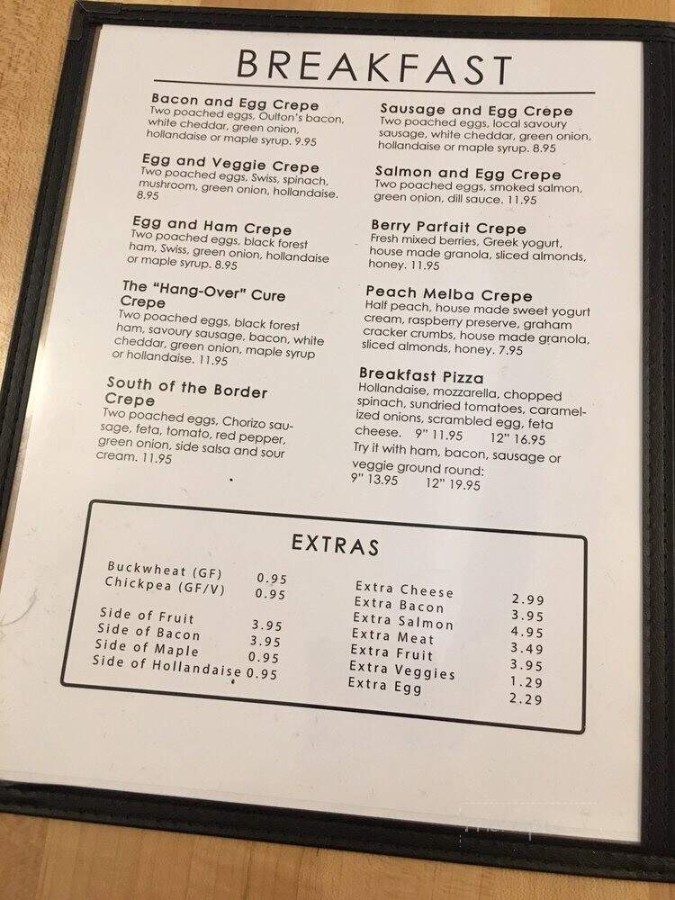 Naked Crepe - Wolfville, NS menu_pic