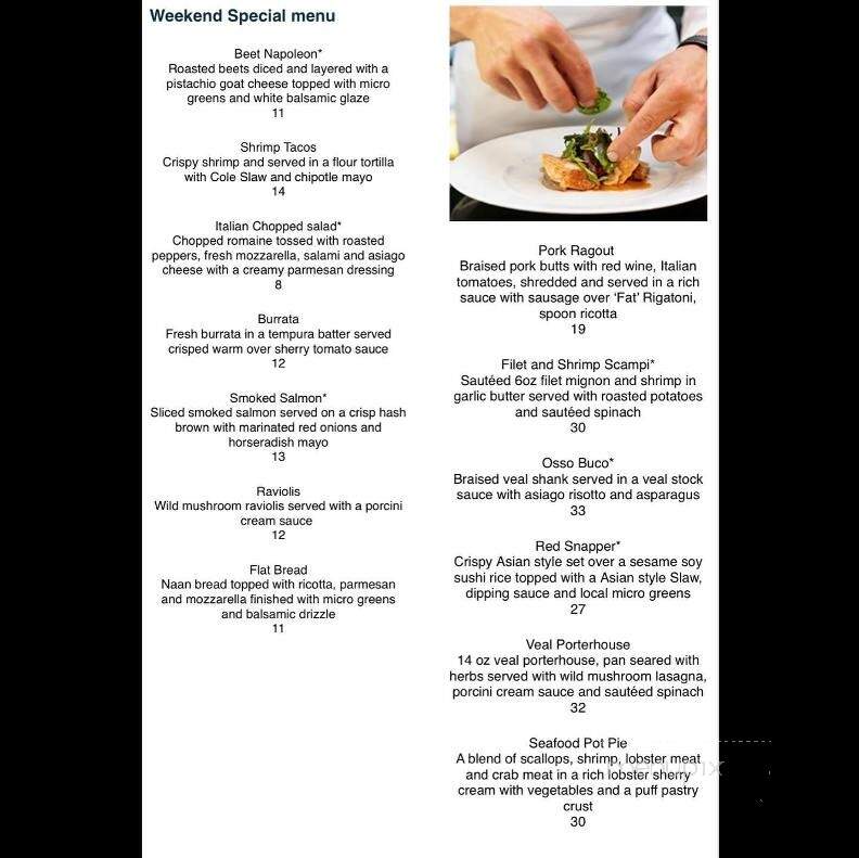Serenity Cafe - Toms River, NJ menu_pic