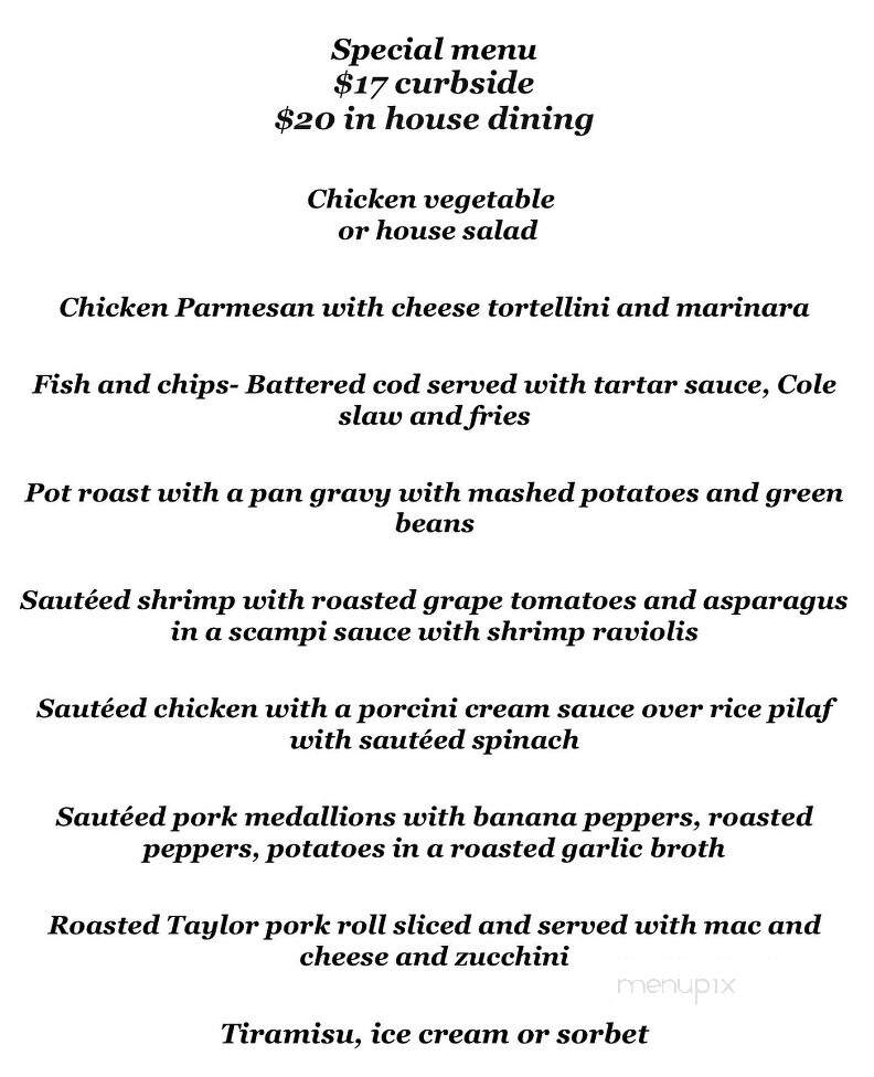 Serenity Cafe - Toms River, NJ menu_pic