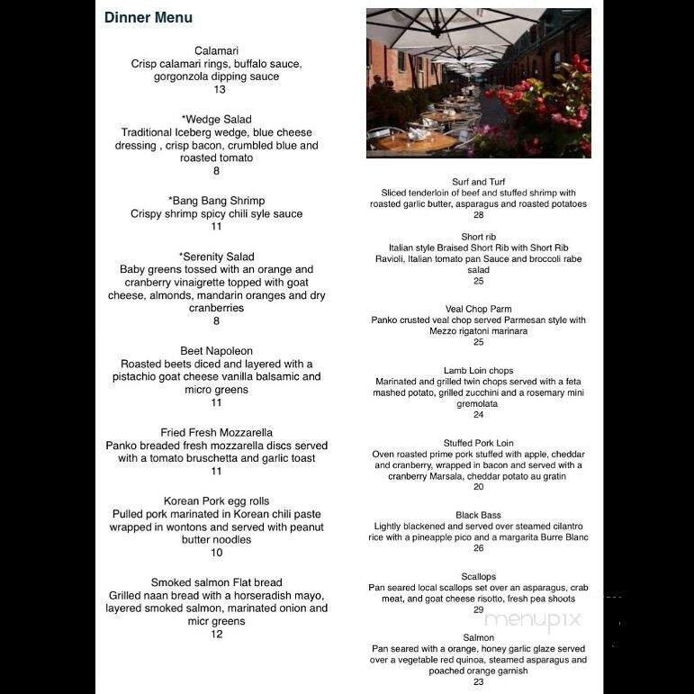 Serenity Cafe - Toms River, NJ menu_pic