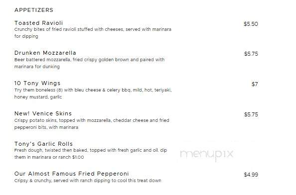 Tony's Pizza & Subs - Eustis, FL menu_pic