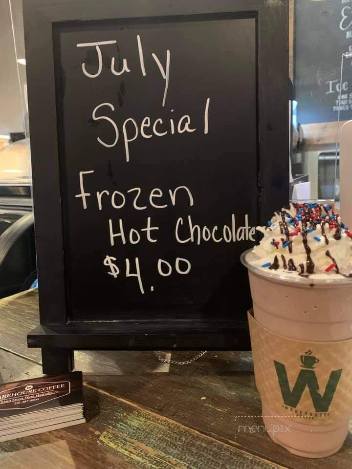 Warehouse Coffee - Hartselle, AL menu_pic