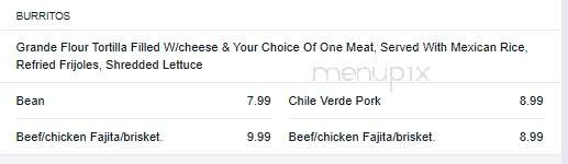 Mi Familia - Brady, TX menu_pic
