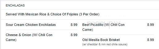 Mi Familia - Brady, TX menu_pic