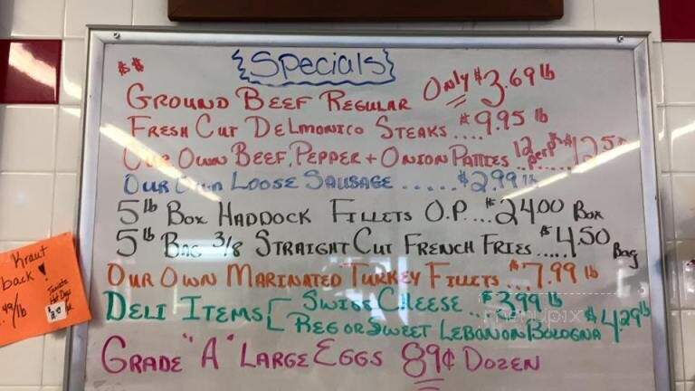 Brenneman's Meat Market - Huntingdon, PA menu_pic