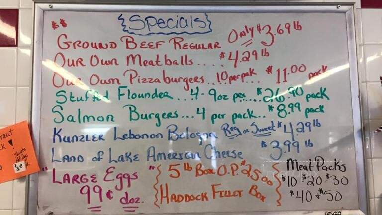 Brenneman's Meat Market - Huntingdon, PA menu_pic