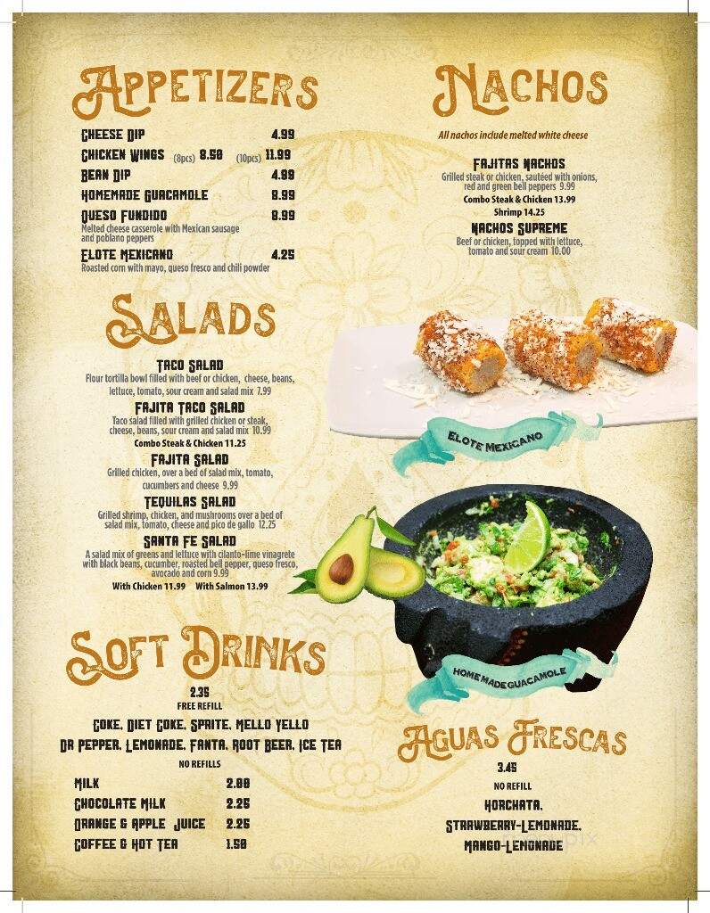 La Catrina Cocina Mexicana - Marquette, MI menu_pic