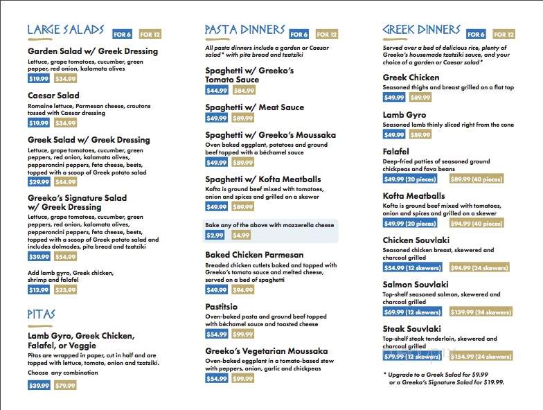 Greeko's Grill & Cafe - Abingdon, VA menu_pic
