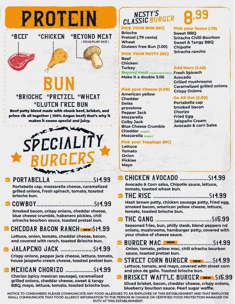 Nesty's Burger Joint - Taylorville, IL menu_pic